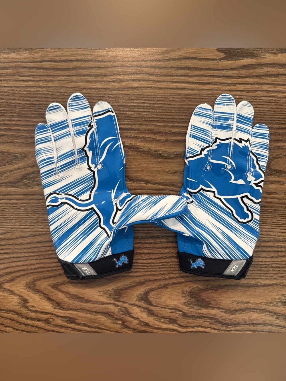 Size 2XL Nike Detroit Lions Vapor Jet 3.0 Receiver DB Gloves - PGF339-111